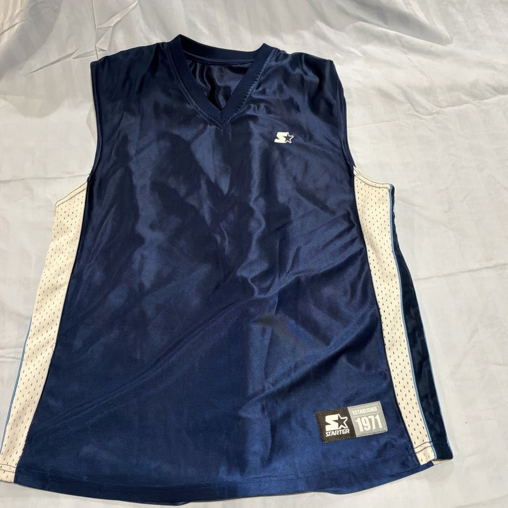 Vintage Y2K Starter Sleeveless Jersey 2000s Basketball Jersey Size L‎